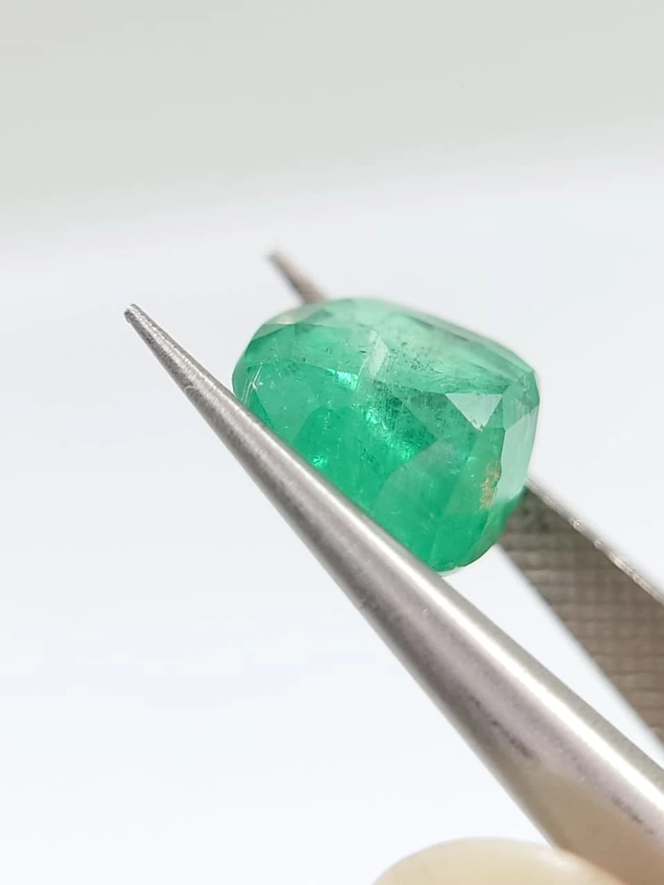 2.4ct Natural Cushion Cut Panjshir Emerald from Afghanistan — view 2